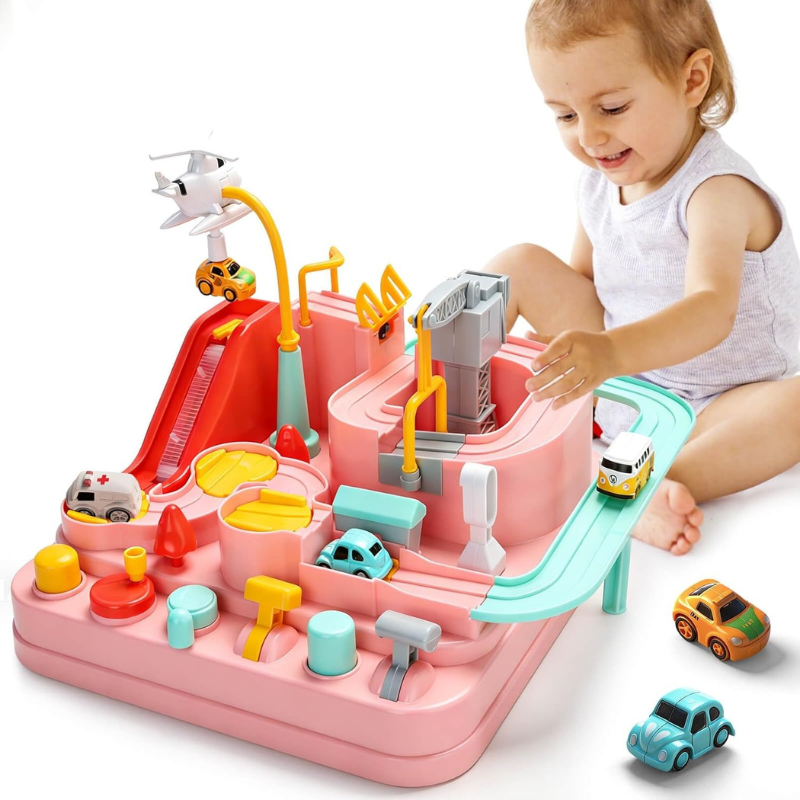 Car Race Track for Kids Ages 3-6
