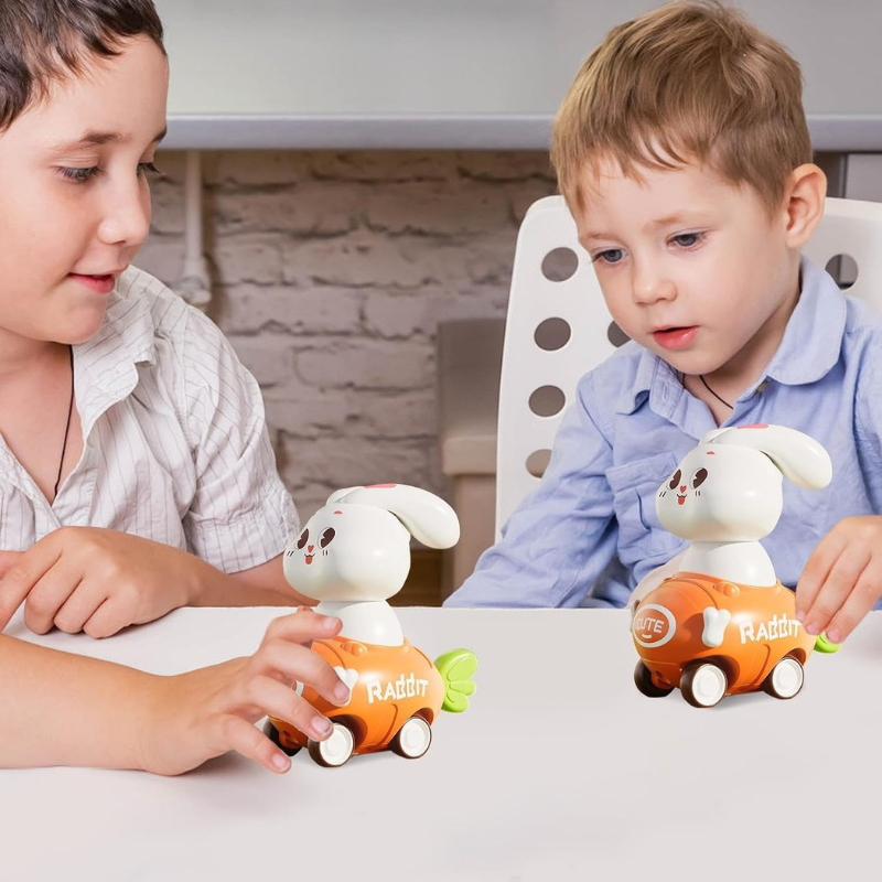 Friction Powered Rabbit Racing Car Toy