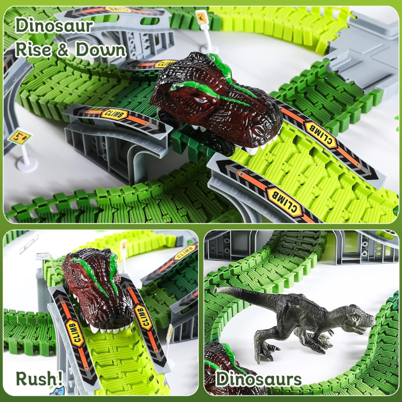 Toy Car Race Track Set Stunt Racing Playset with 360° Loop for Kids