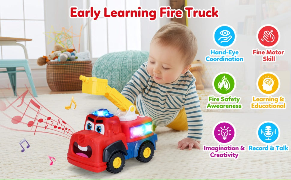 Interactive Talking Fire Truck Toy