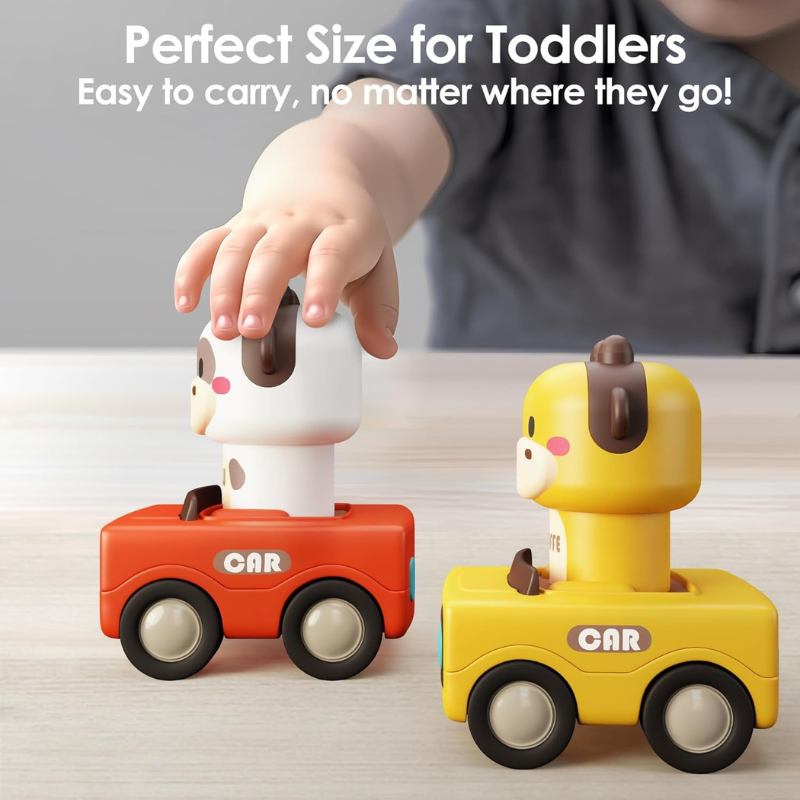 Press to Go Animal Racing Car Toy