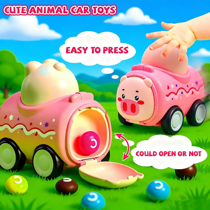 Push Go Animal Infant Playing Vehicle