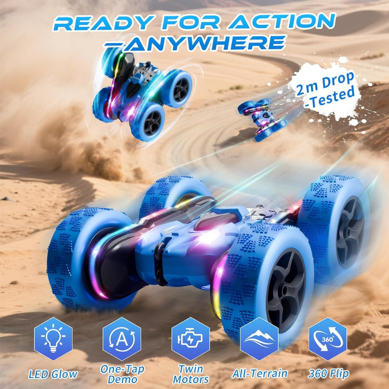 4WD 360° Flip Double-Sided RC Stunt Car