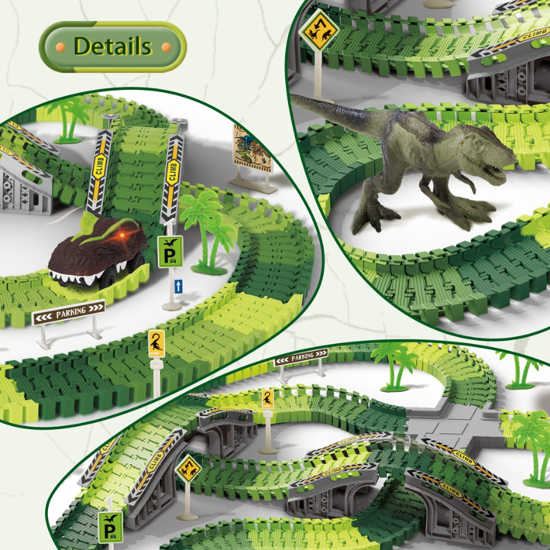 Toy Car Race Track Set Stunt Racing Playset with 360° Loop for Kids