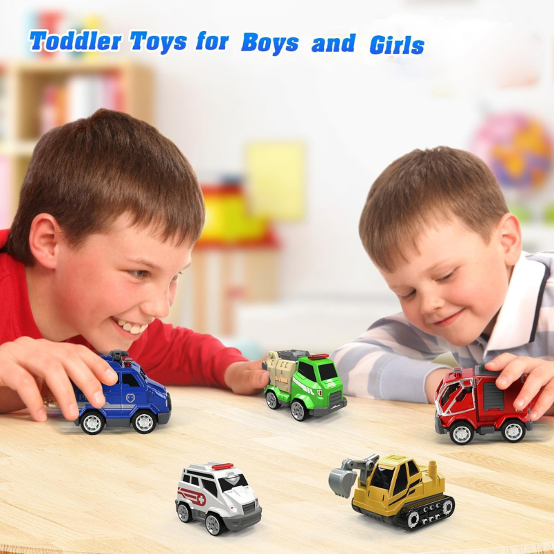 5-in-1 Transformer Pull Back Toy Cars for Ages 5-7