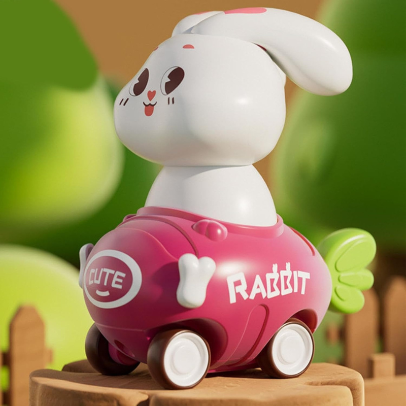 Friction Powered Rabbit Racing Car Toy