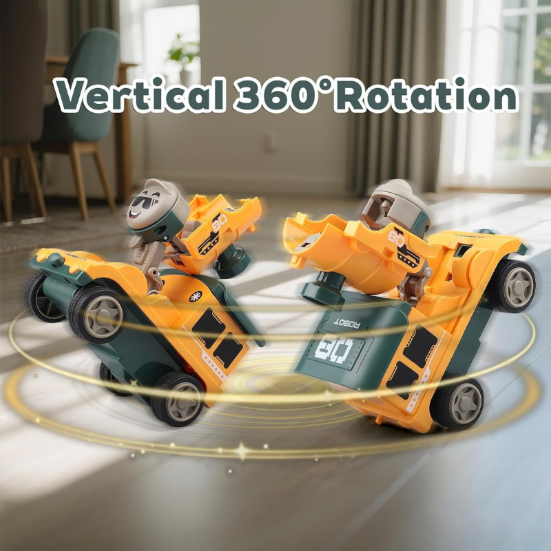 Friction Powered Stunt Car – Push and Go Toy