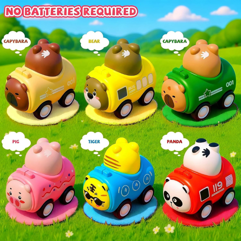 Push Go Animal Infant Playing Vehicle