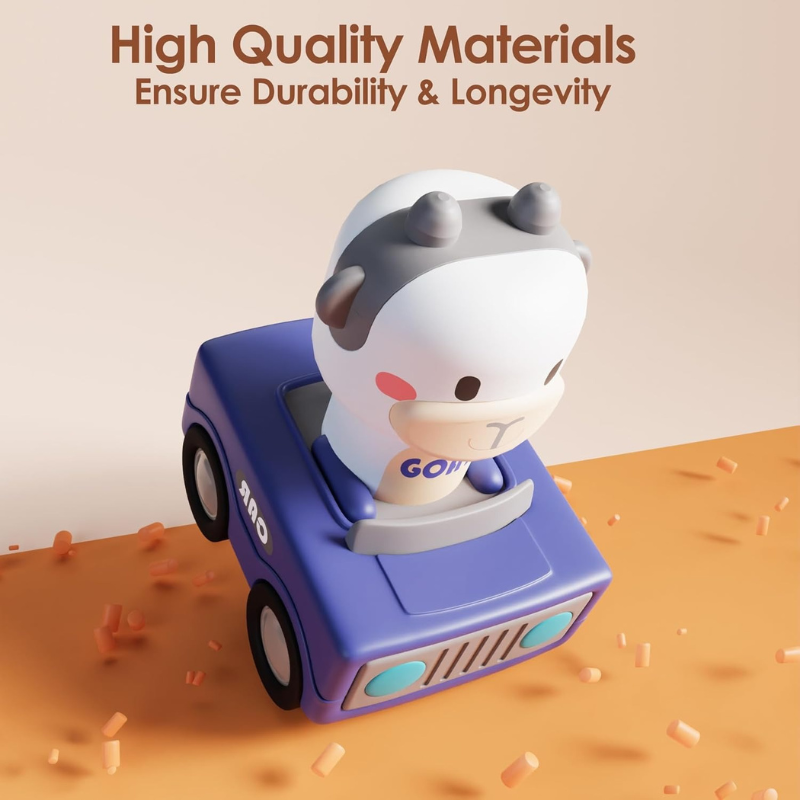 Press to Go Animal Racing Car Toy
