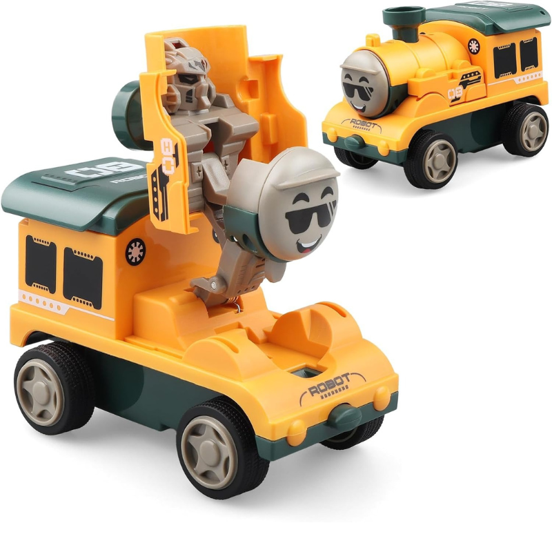 Friction Powered Stunt Car – Push and Go Toy