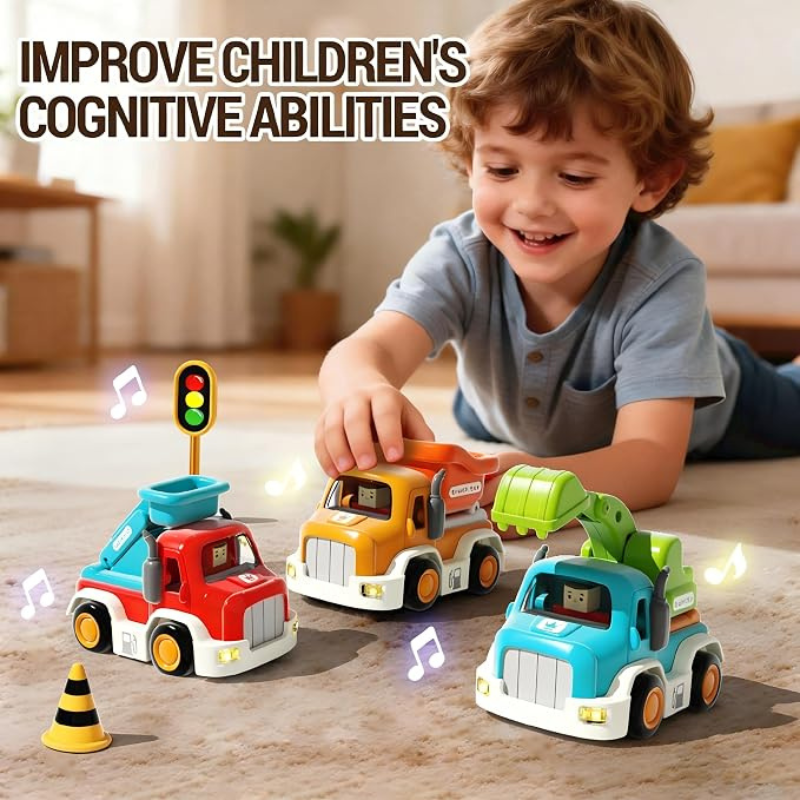 Friction Powered Light & Sound Toy Cars