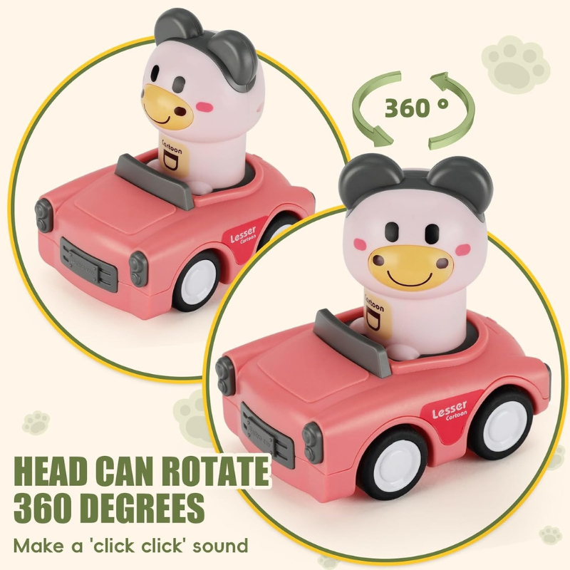 Friction Powered Push Animal Car