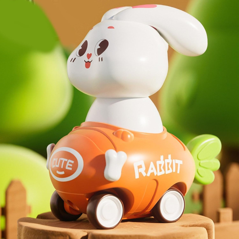 Friction Powered Rabbit Racing Car Toy