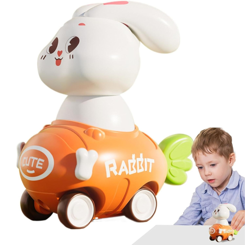 Friction Powered Rabbit Racing Car Toy
