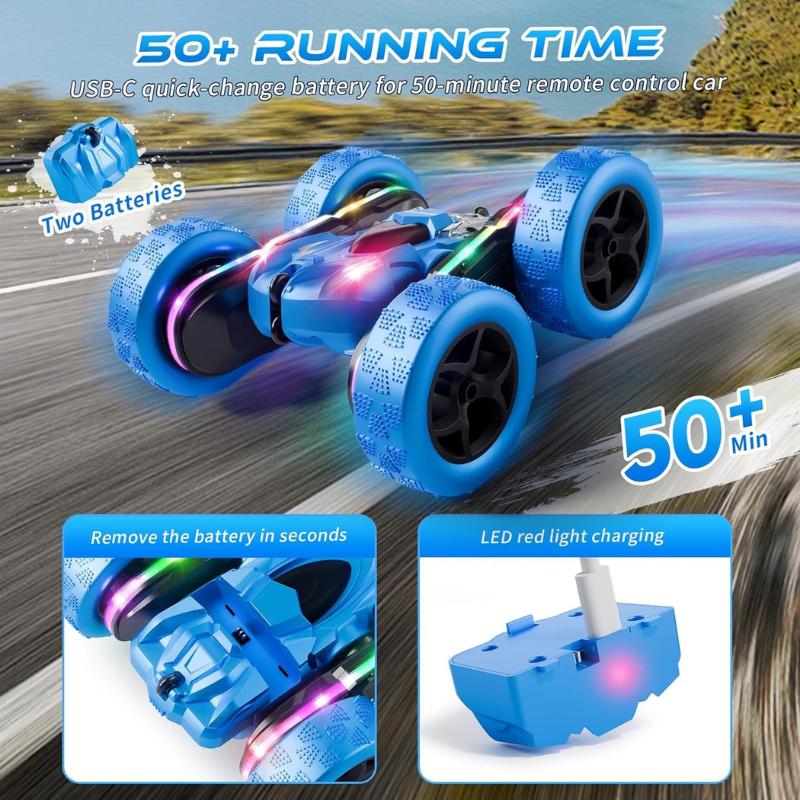 4WD 360° Flip Double-Sided RC Stunt Car