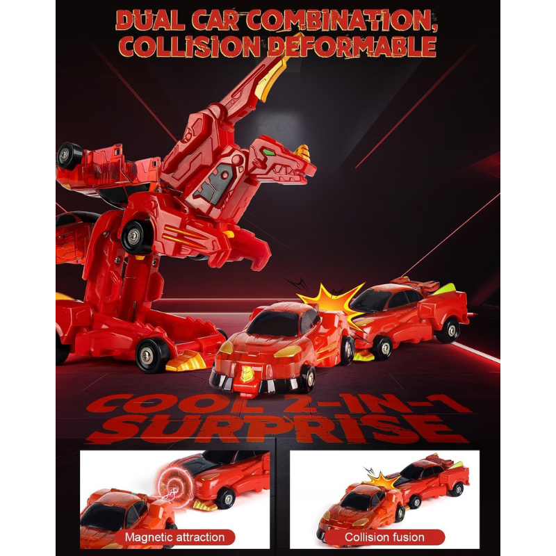 Collision Transforming Dinosaur Car Toy