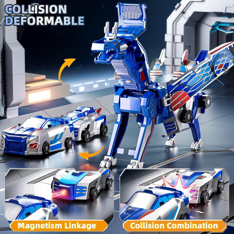 Magnet Transforming Dinosaur Car Toy