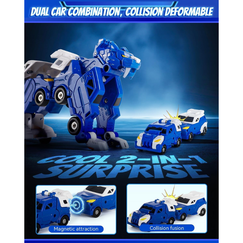 Collision Transforming Dinosaur Car Toy