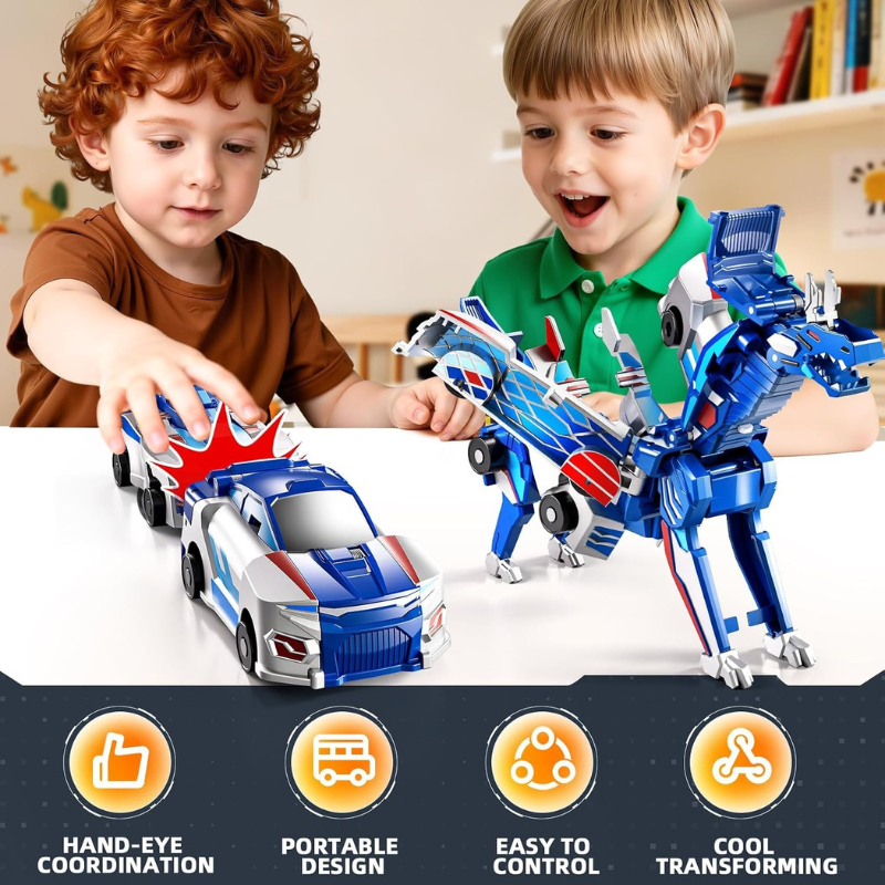 Magnet Transforming Dinosaur Car Toy