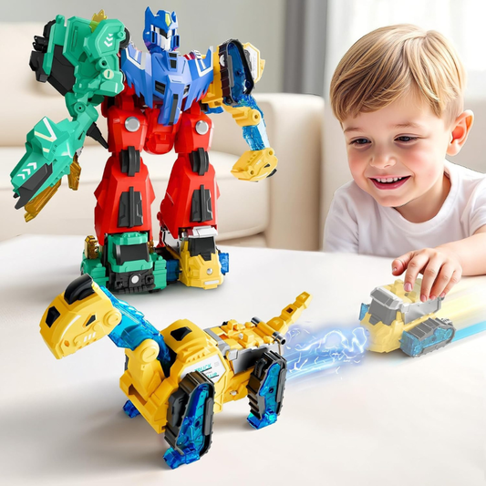 6-in-1 Dinosaur Transform Robot Toy