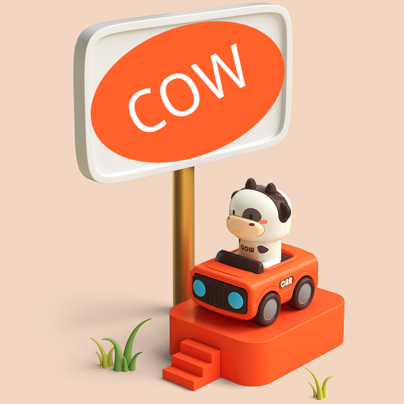 Press to Go Animal Racing Car Toy
