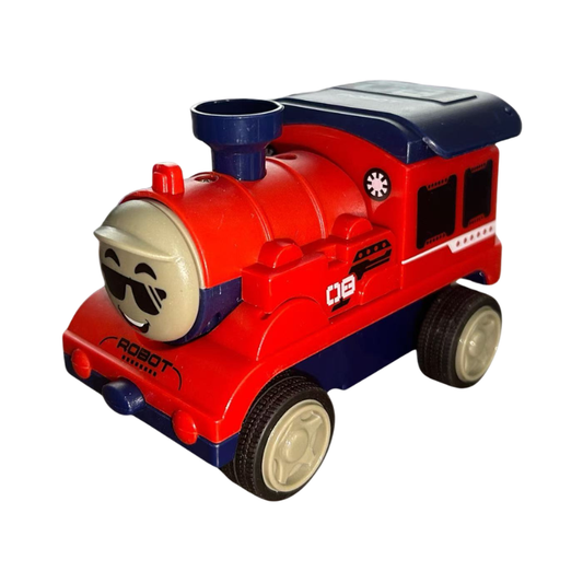 Friction Powered Stunt Car – Push and Go Toy