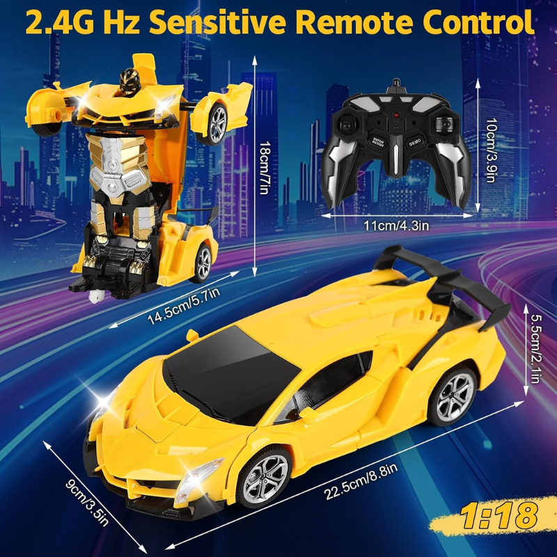 Transform Remote Control Car for Kids 4-12