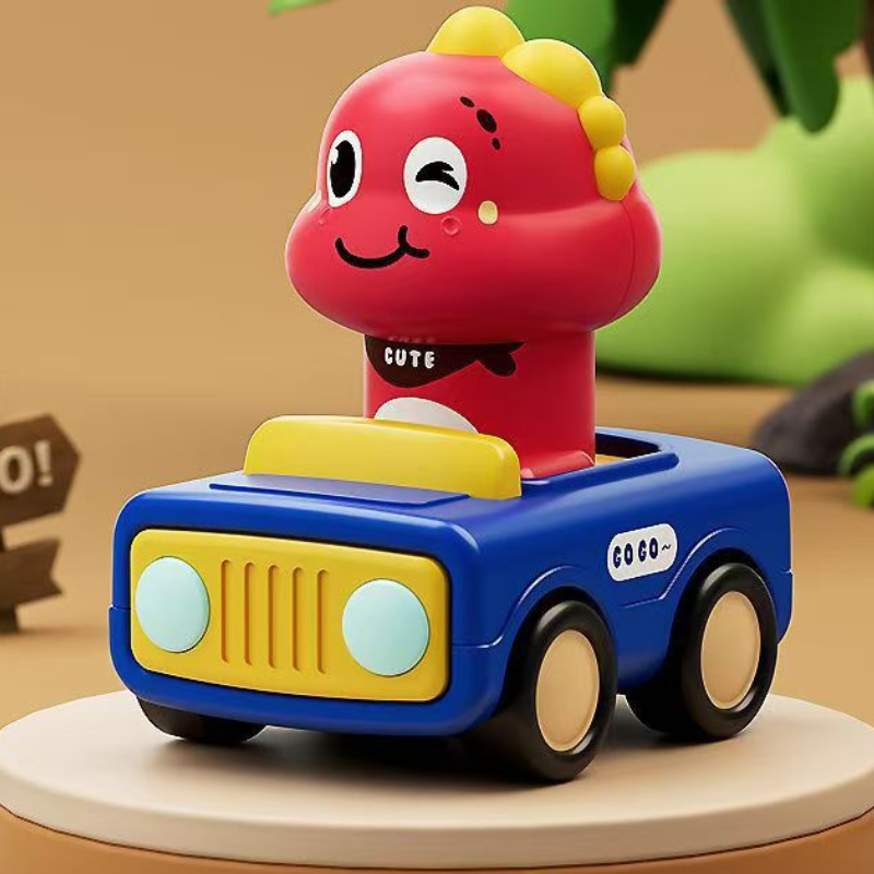 Press and Go Baby Animal Racing Car Toy for Toddlers 1-3