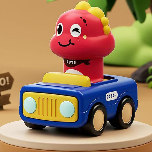 Press and Go Baby Animal Racing Car Toy for Toddlers 1-3