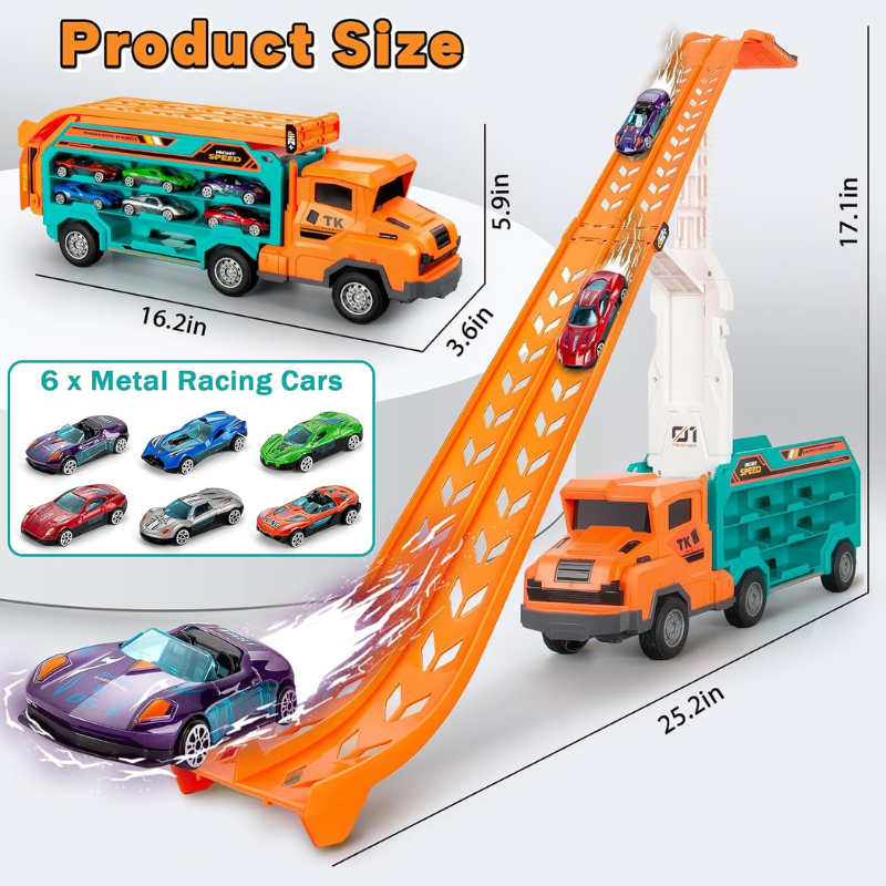 Carrier Truck Transport Car Toys for Kids 3-8