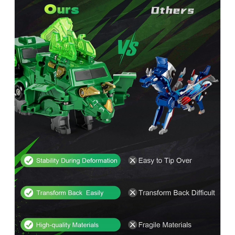Collision Transforming Dinosaur Car Toy