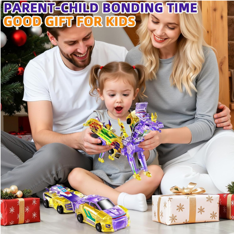Magnet Transforming Dinosaur Car Toy