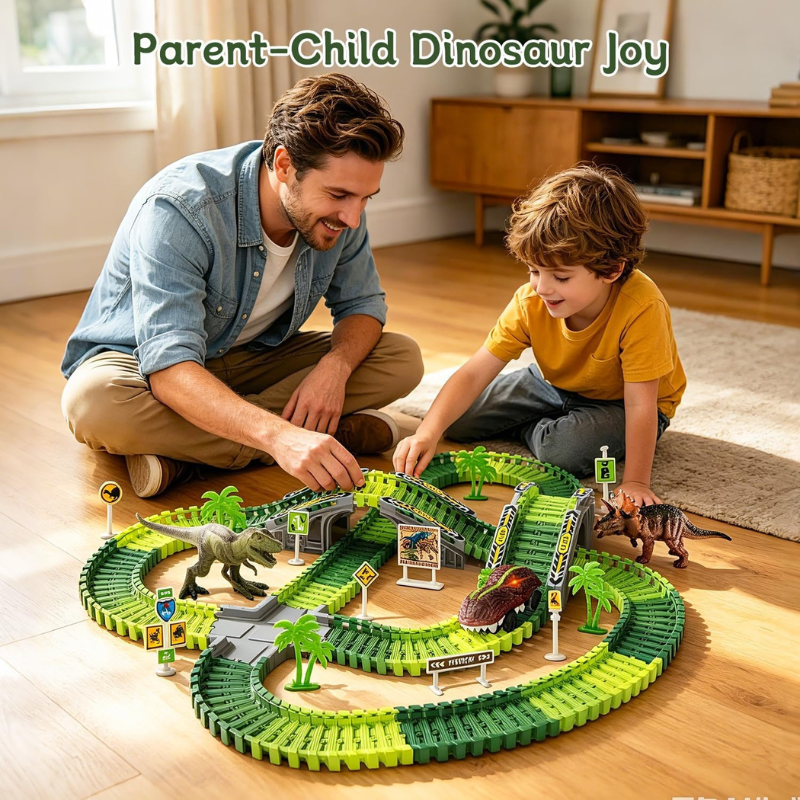 Toy Car Race Track Set Stunt Racing Playset with 360° Loop for Kids