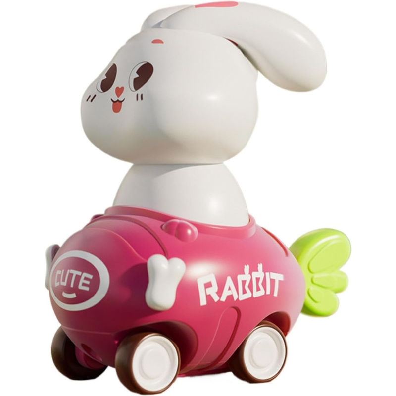Friction Powered Rabbit Racing Car Toy