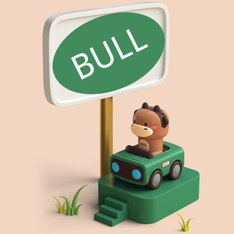 Press to Go Animal Racing Car Toy