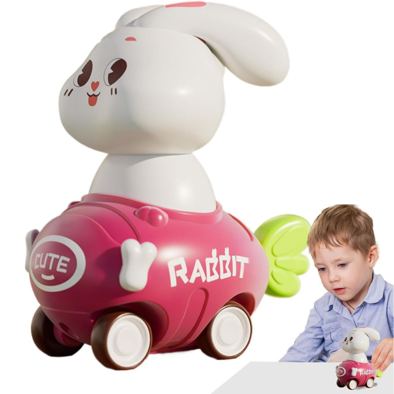 Friction Powered Rabbit Racing Car Toy