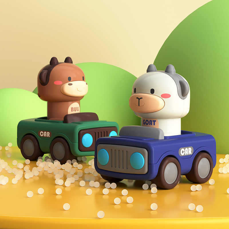 Press to Go Animal Racing Car Toy