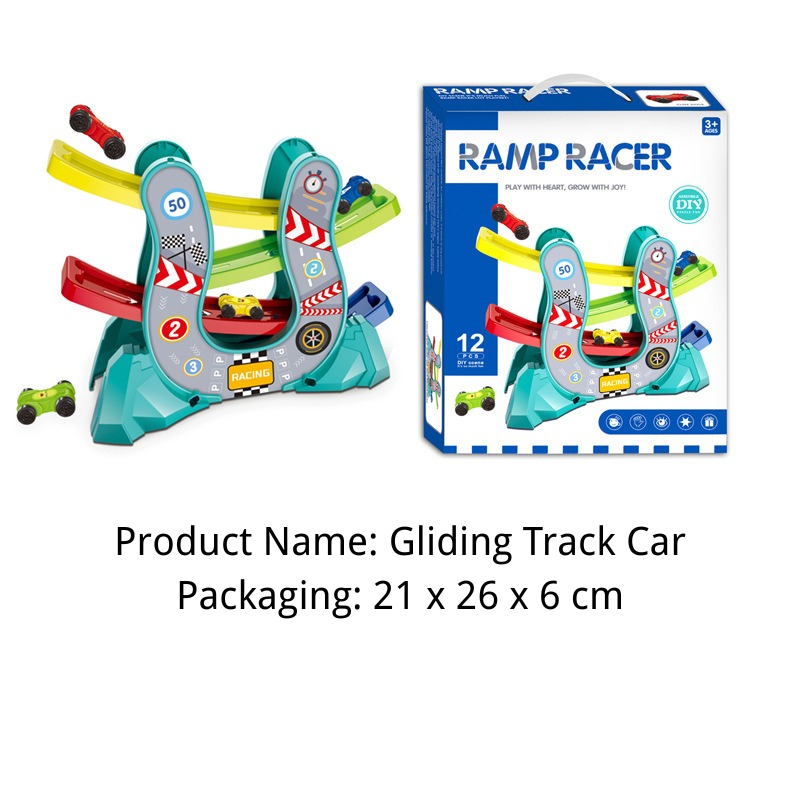 Racing Car Track Ramp Toy Playset