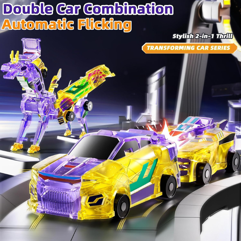 Magnet Transforming Dinosaur Car Toy
