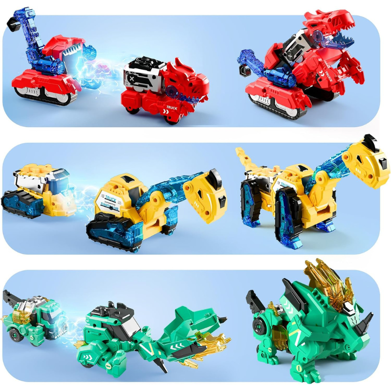 6-in-1 Dinosaur Transform Robot Toy