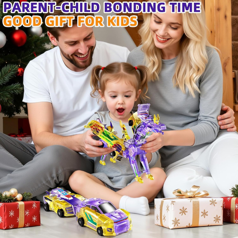 Magnet Transforming Dinosaur Car Toy