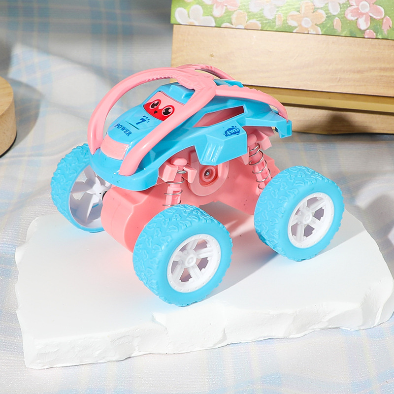 Pull Back Monster Truck Flip Stunt Car Toy for Girls Boys 2-6