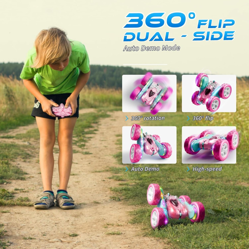 4WD 360° Flip Double-Sided RC Stunt Car