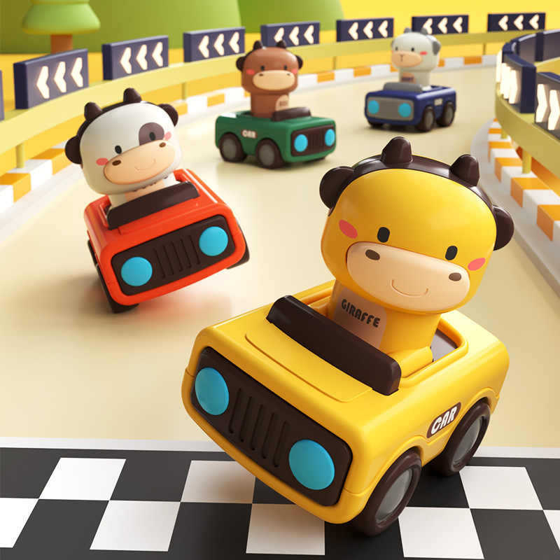 Press to Go Animal Racing Car Toy