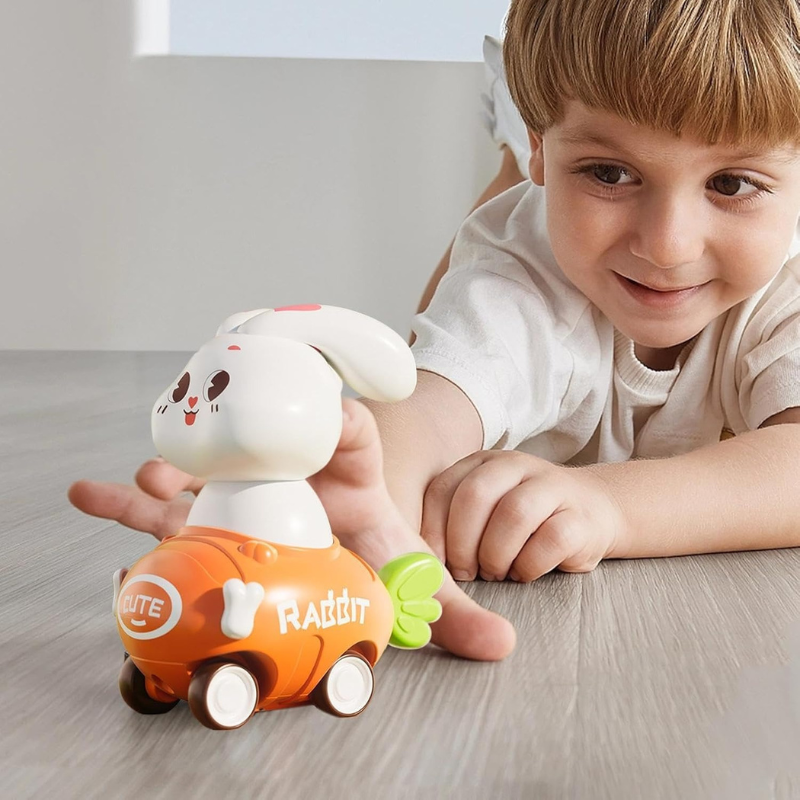 Friction Powered Rabbit Racing Car Toy