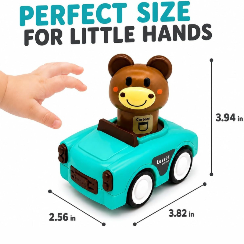 Friction Powered Push Animal Car