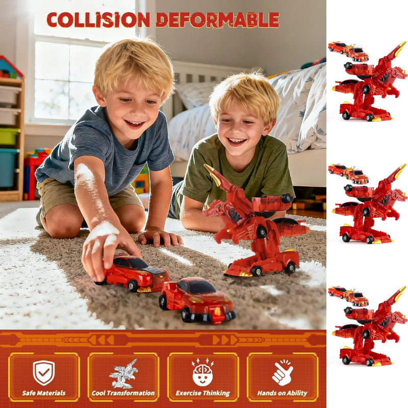 Collision Transforming Dinosaur Car Toy