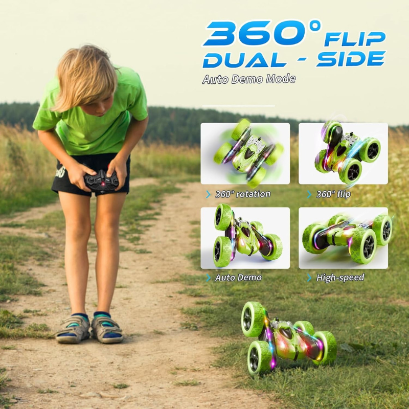 4WD 360° Flip Double-Sided RC Stunt Car