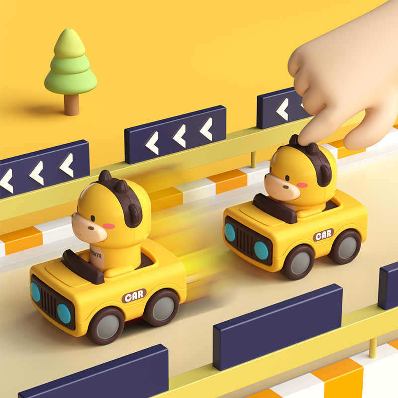 Press to Go Animal Racing Car Toy