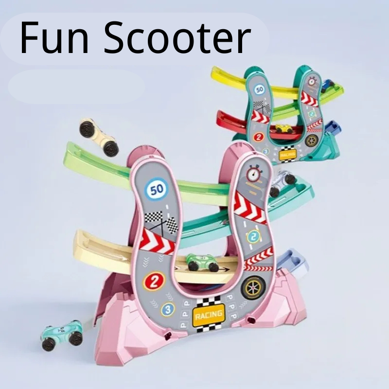 Racing Car Track Ramp Toy Playset